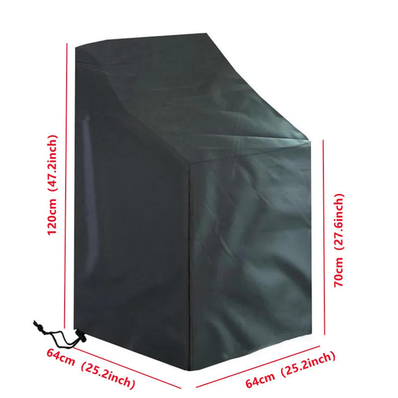 Description Picture 2 of itemStacked Chair Dust Cover Outdoor Garden Patio Furniture Protector Cover Waterproof Dustproof Chair Cover Rain Cover Chair Sofa