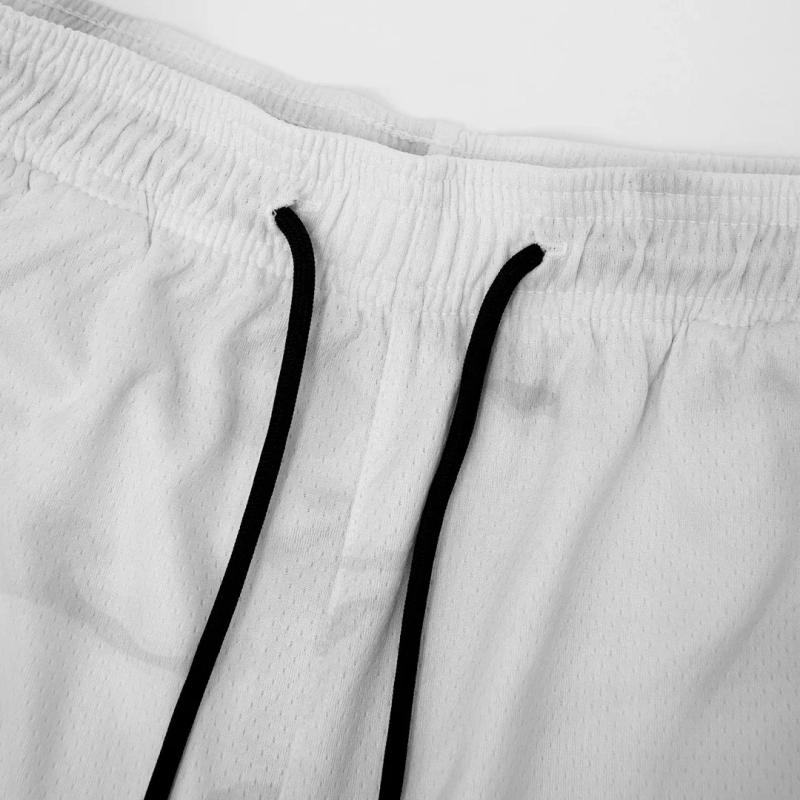 Description Picture 5 of itemSummer Thin Sports Shorts Men's Embroidered Quick-Drying Breathable Training Fitness Pants Drawstring Straight Mesh Shorts