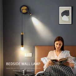 Modern Minimalist Creative Spotlight LED Wall Lamp Luxury For Bedroom Living Study Room Cloakroom Foyer Aisle Background Fixture