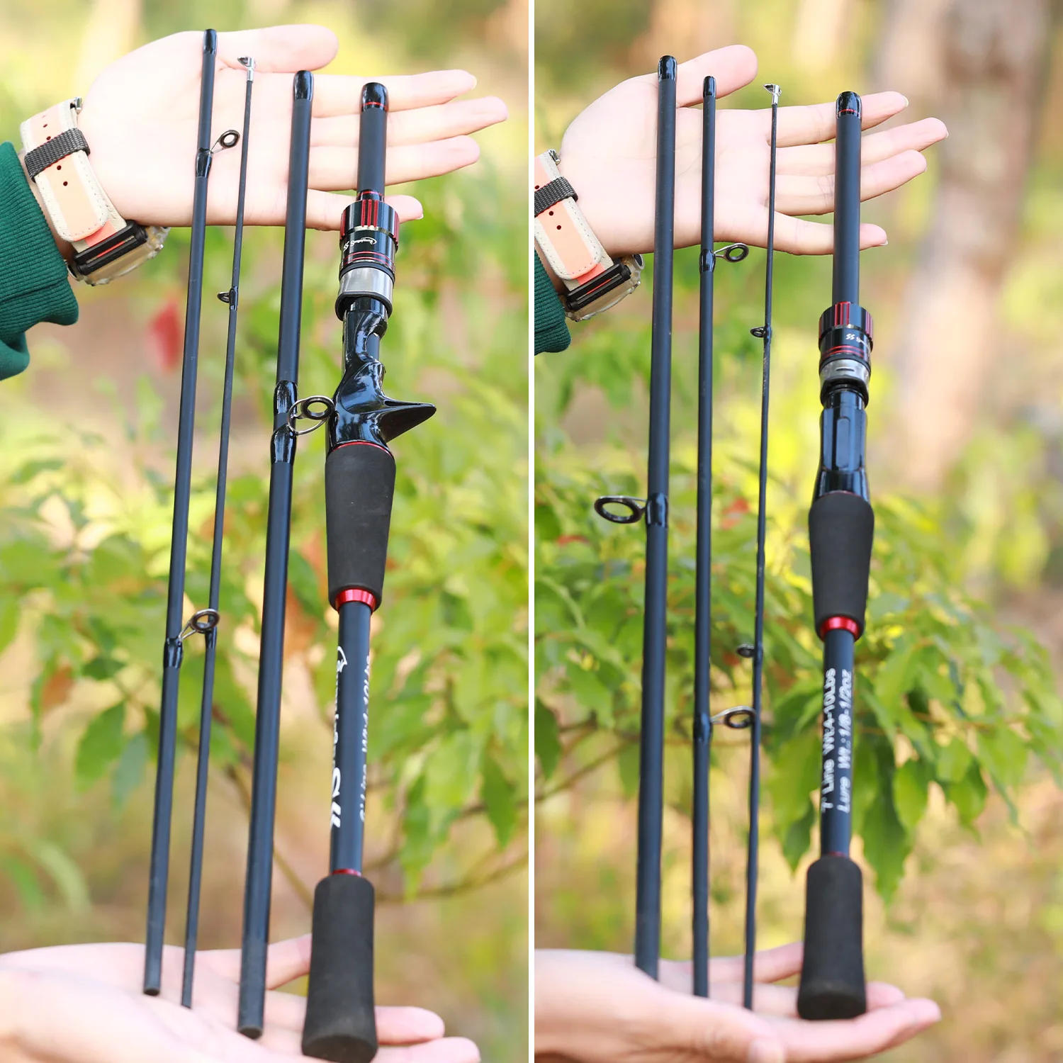 Description Picture 2 of itemSougayilang Fishing Rod 1.8~2.1m Carbon Fiber Spinning Casting Lure Rod Max Drag 10kg for Bass Pike Trout Fishing Caña De Pescar