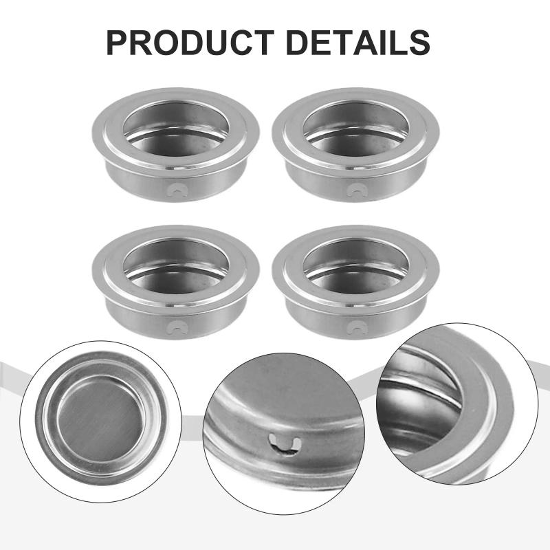 Description Picture 6 of item4PCS Stainless Steel Pull Sliding Door Handle For Sliding Doors Cabinet Doors Drawers Door Knobs Home Improvement Hardware