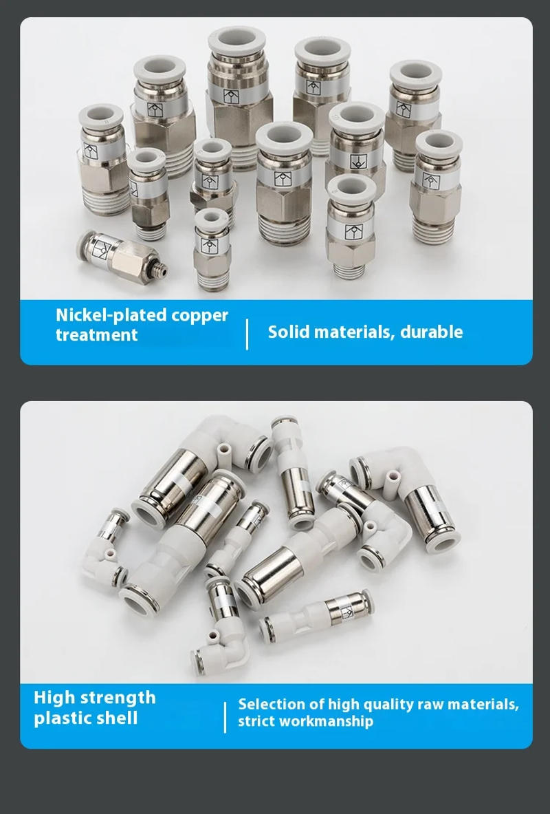 Description Picture 6 of itemAir Pneumatic Fitting  SPC Copper Nickel Plated One-Way Check Valve