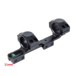 Tactical Optics One Piece 11mm Dovetail Scope Ring Mount 1 inch 25.4mm 30mm Double Rings Hunting Accessories With Bubble Level
