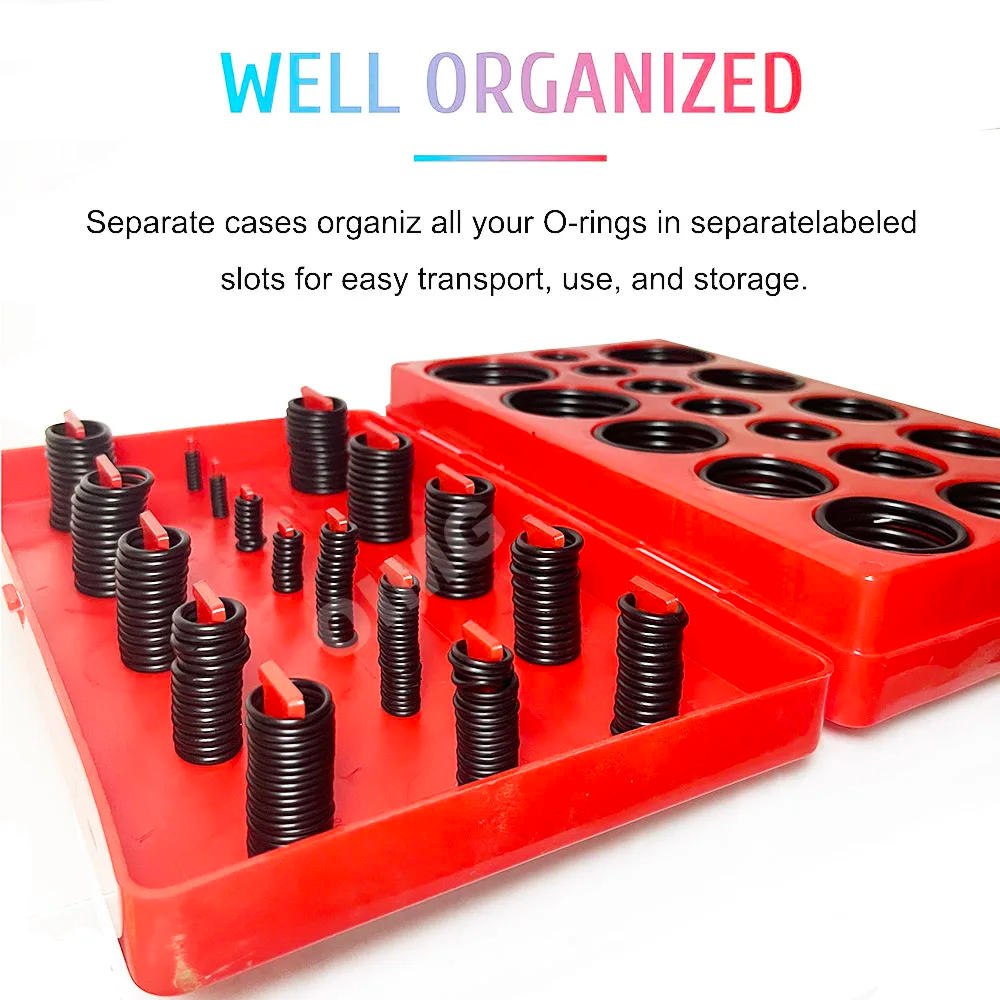 Description Picture 3 of item419pcs NBR O Ring Gaskets High Pressure Oil Resistance O-Ring Seal Washer for Plumbling, Hydraulic, Pneumatic Repairs 32 Sizes