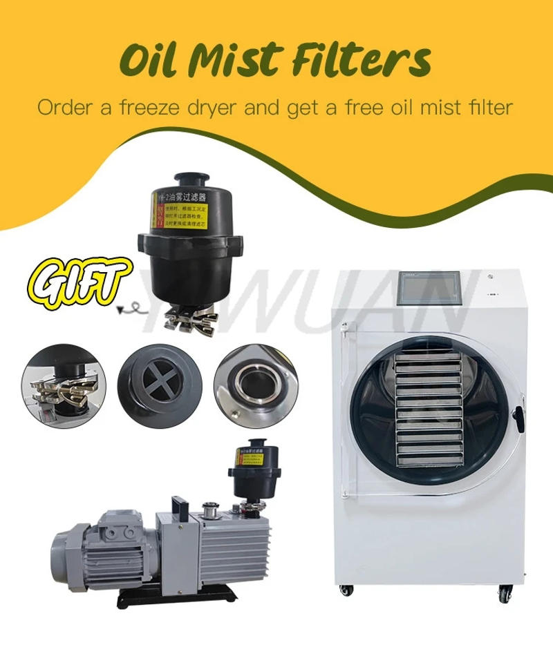 Description Picture 5 of itemLower Price hfd-9 Tray Space 0.9m2 Coffee Meat Milk Large Lyophilizer Freeze Dryer Machine For Sale