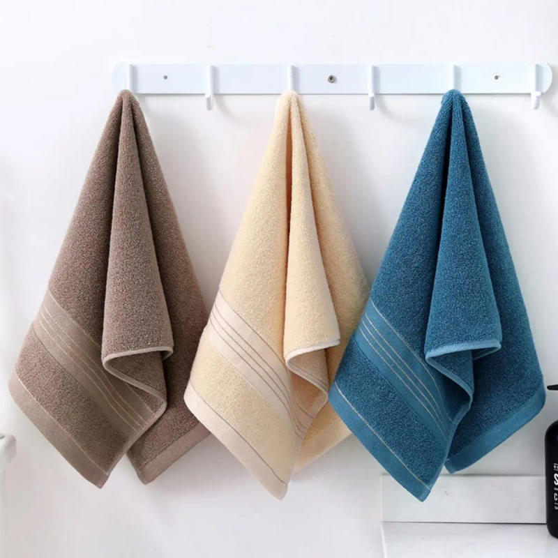 Description Picture 2 of itemCotton Towel With Strong Water Absorption Universal Towel For Adults And Children Solid ColorSkin Friendly Towel