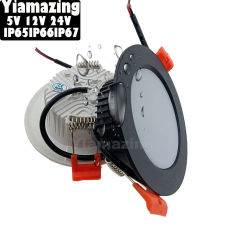 DC 12V 24V Driveless IP66 Outdoor Waterproof LED Downlight Dimmable Dimmer IP65 IP67 7W 9W 12W Kitchen Spot Light Ceiling Lamp