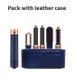 With leather case