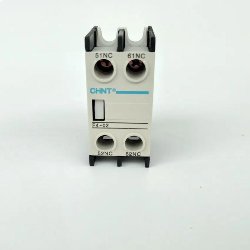 Description Picture 3 of item1pcs CHINT AC Contactor Auxiliary Contact Block F4-02 2NC F4-20 2NO F4-11 1NO+1NC auxiliary contact LA1-DN