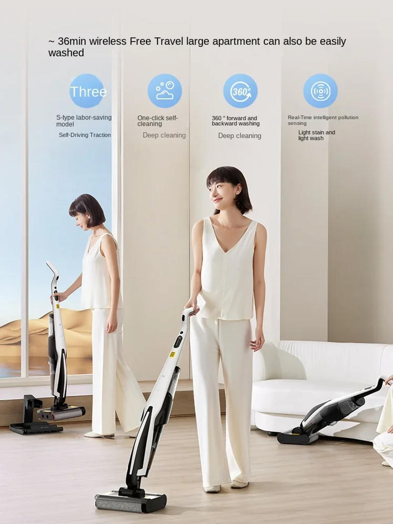 Description Picture 6 of itemDeerma P20 Floor Washing Machine, Vacuum and Mopping Integrated Household Appliances, Wireless High Suction Smart Mop