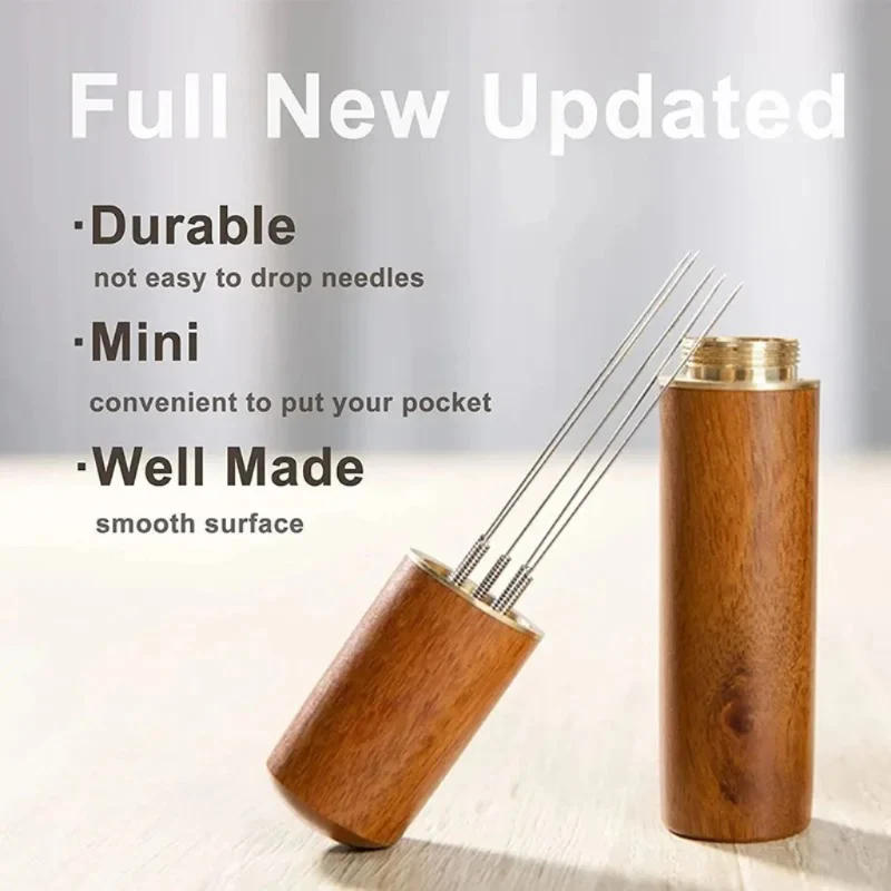 Description Picture 6 of itemCoffee Needle Distributor Coffee Powder Stirrer Wood Handle Espresso Stirrer WDT Tools Coffee Distributor Barista Accessories