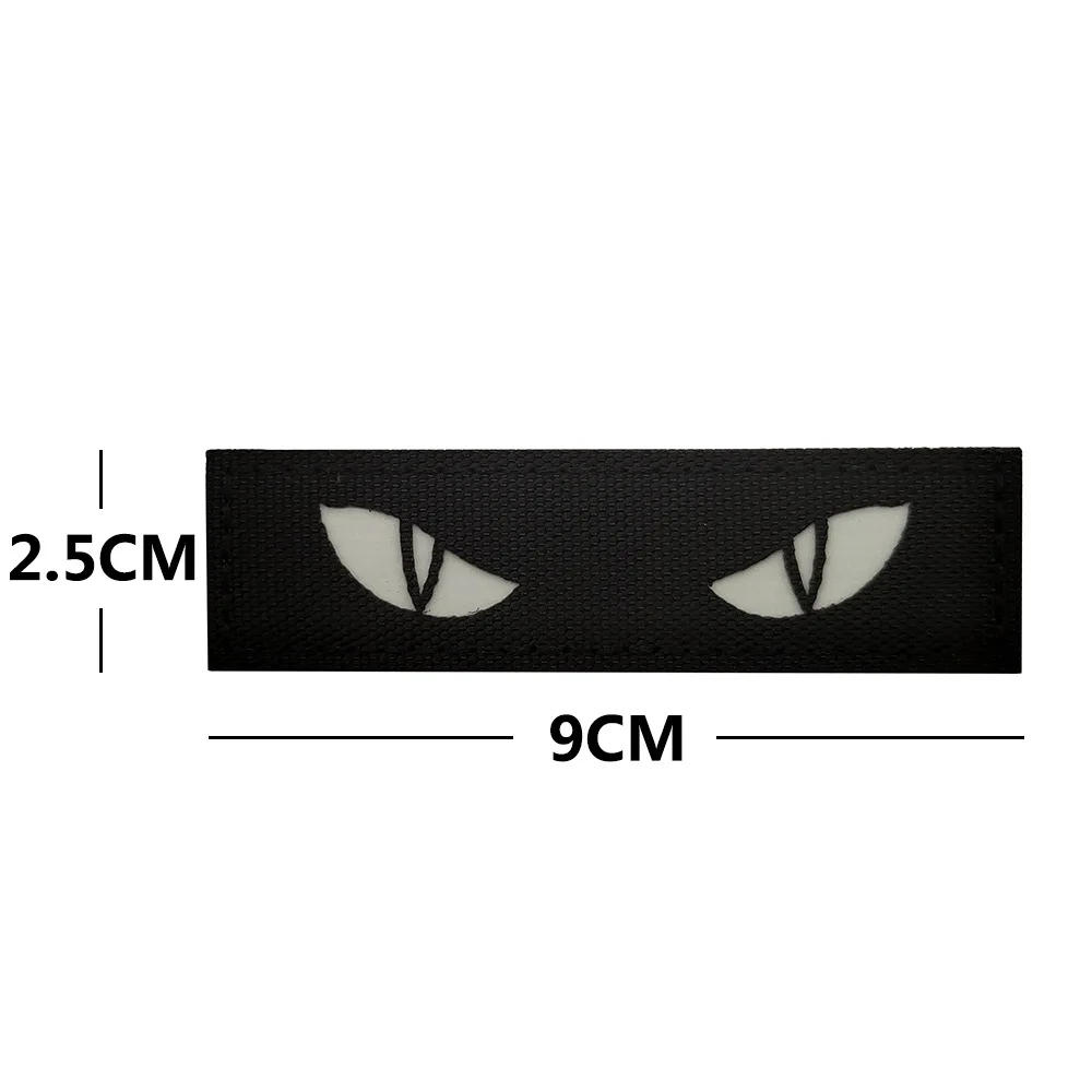 Description Picture 3 of itemLittle Monsters Cat's Eye Demon's Eye IR Reflective Morale Badge Magic Sticker Glow-in-the-Dark Armband Outdoor Pack  Sticker