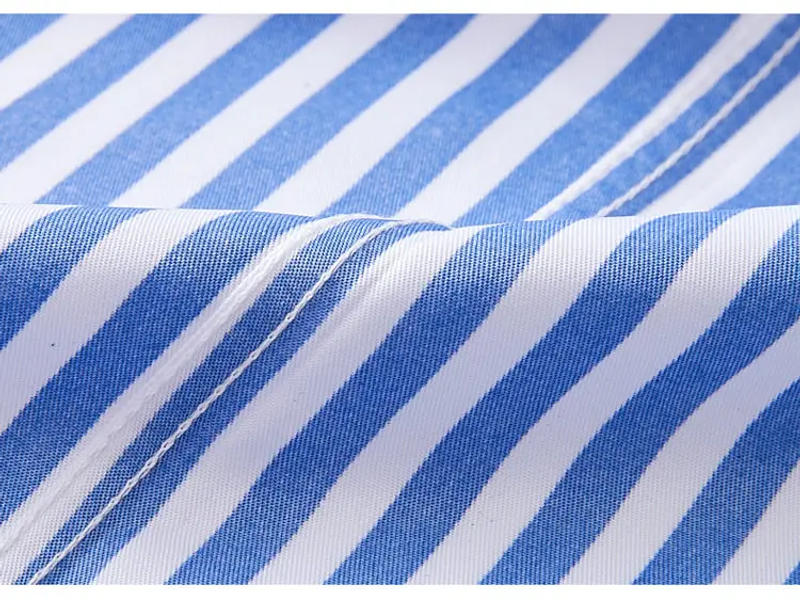 Description Picture 6 of itemMen Black Striped Long Sleeve Casual Shirts 2024 Autumn Fashion New Mens Slim Fit Shirt Man Business Social Dress Shirt Koszula