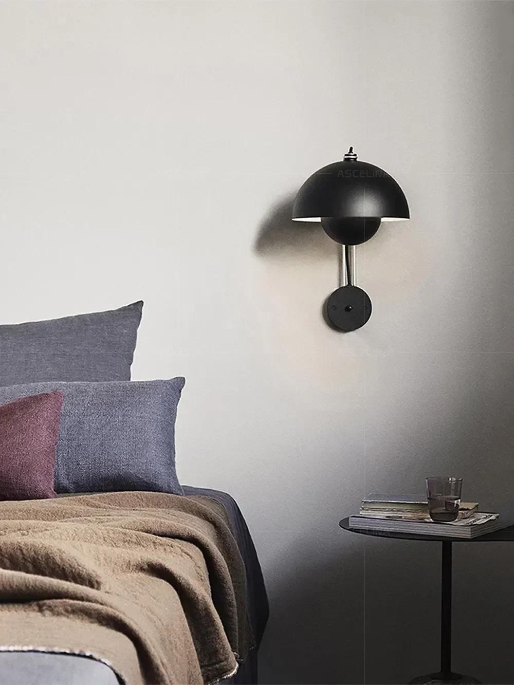 Description Picture 2 of itemLED Nordic  Wall Lamp Mushroom Light For Living Room Bedroom Bedside Hallway Study Restaurant Backwall Indoor Decorations Lights