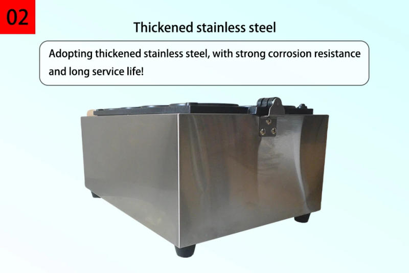 Description Picture 6 of itemXEOLEO Commerical 4PCS Korean Coin Waffle Maker 3000W Non-stick Coating Gold Coin Bread Waffle Making Maker Electric/Gas