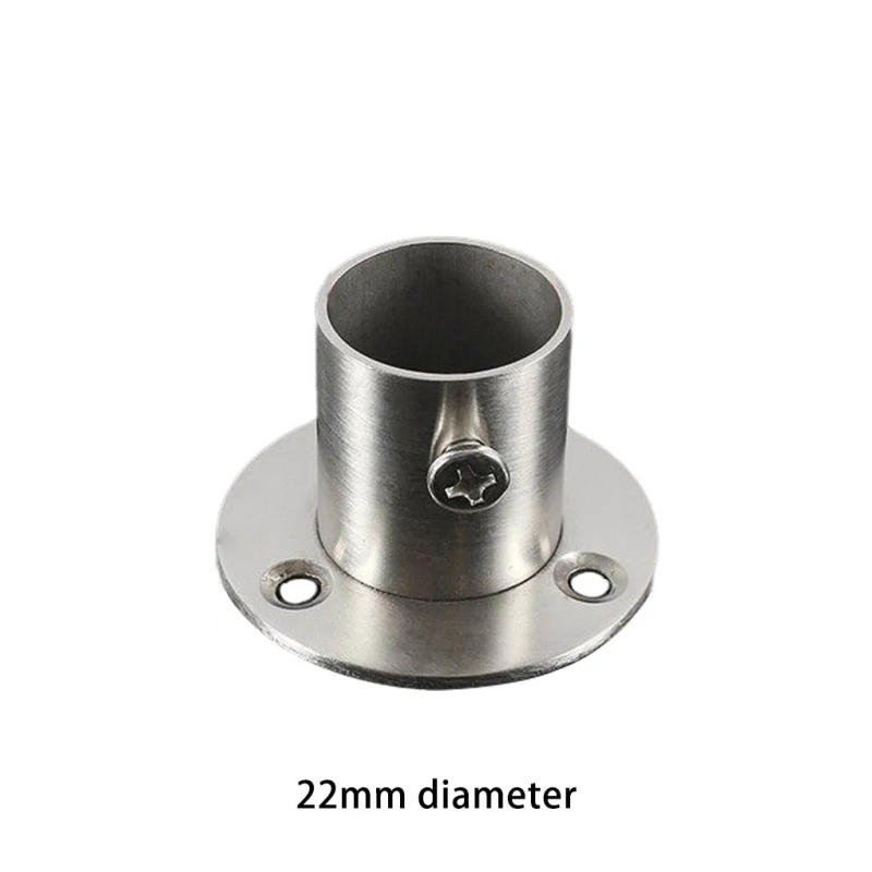 Description Picture 3 of itemWardrobe Rod Holder Shower Curtain Flange Closet Rods End Support Home