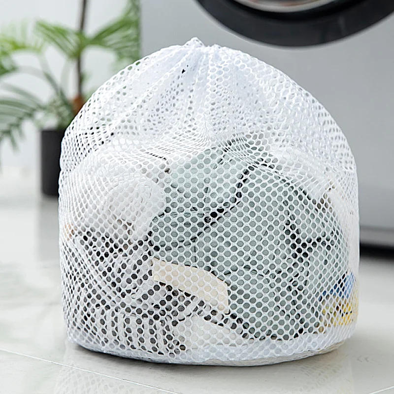 Description Picture 6 of itemNet Washing Machine Bag Drawstring Mesh Underwear Laundry Basket Washing Bags Organizer Large Capacity Dirty Laundry Bag