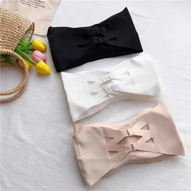 Description Picture 3 of itemSummer One Piece Seamless Tube Tops Women Invisible Bra Intimates Strapless Bustier Bandeau Breathable Wrapped Chest Underwear