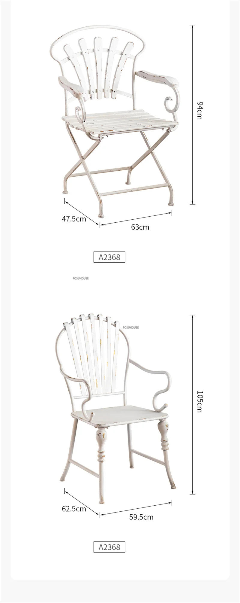 Description Picture 4 of itemNordic Retro Coffee Table Cafe Outdoor Garden Table and Chair Combination Balcony Leisure Small Round Table Patio Furniture Z