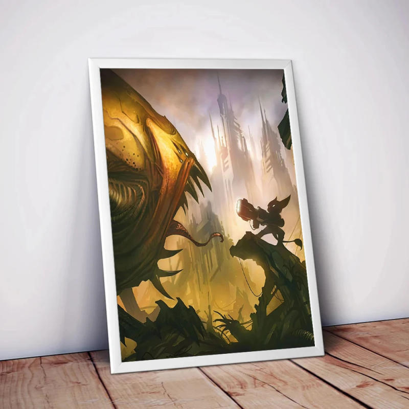 Description Picture 6 of itemRatchet N Clank Cartoon Fan Art Poster Canvas Painting Cartoon Kids Room Aesthetic Wall Decor Ratchet N Clank Anime Decoration