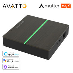AVATTO Matter Zigbee Gateway Hub Smart Home Bridge Thread Gateway, Support Voice Control For Homekit Smartthings Google Alexa