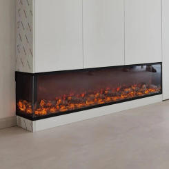 2DH 1800mm Realistic Flames in Multiple Colors for Corner Decoration on Both Sides Decorate Living Room Bedroom  Fireplace