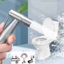 Handheld Toilet Bidet Sprayer Set Kit Stainless Steel Hand Bidet faucet for Bathroom Hand Sprayer Shower Head Self Cleaning