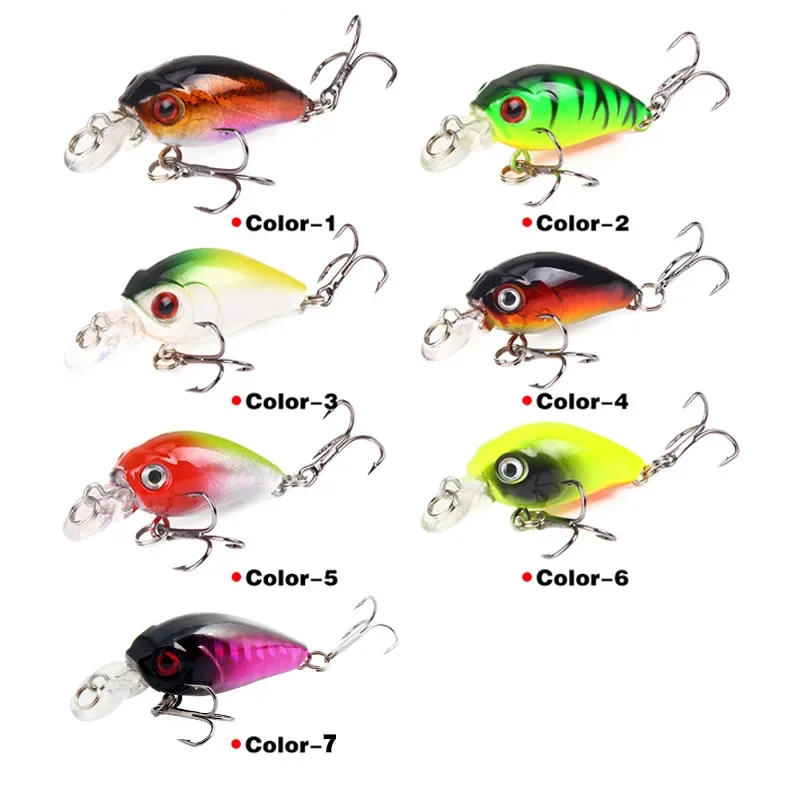 Description Picture 5 of item3.8g Minnow Fishing Lures Crank Bait Artificial Hard Bait Topwater Sea Fishing Wobblers Pike Perch Fishing Tackle Lifelike Skin