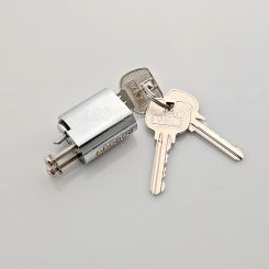 1PCS Replacement Brass Marine Fireproof Door Lock Cylinder Marine Metal Iron Door Fire Locks Core Parts+Keys GF1472