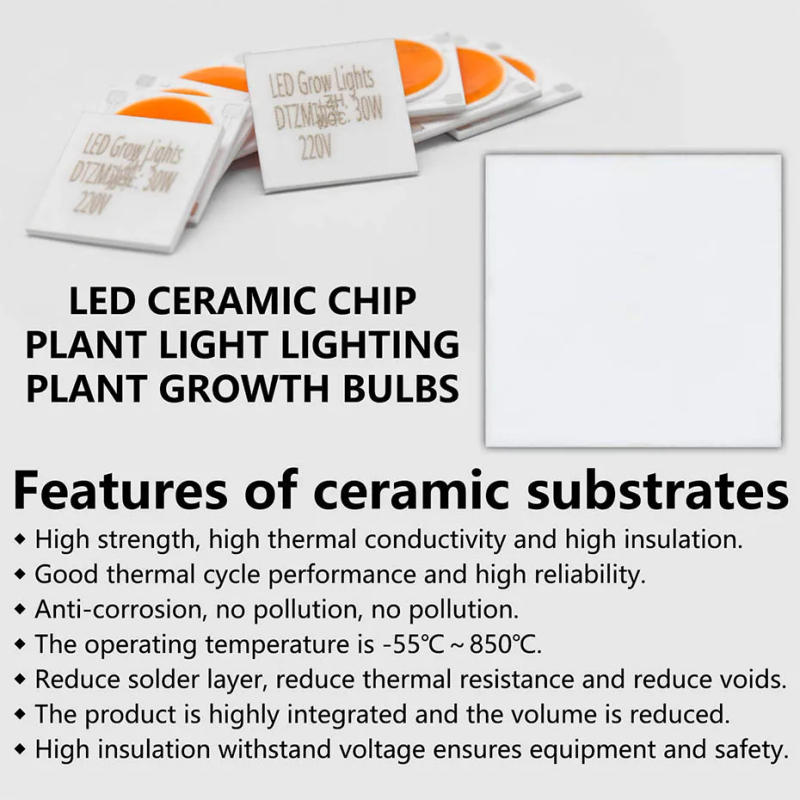Description Picture 5 of item5pcs Ceramics Base LED COB Chips Full Spectrum Bulb 4KV AC 220V 10W 20W 30W For Plant Seedling Grow And Flower Growth Lighting