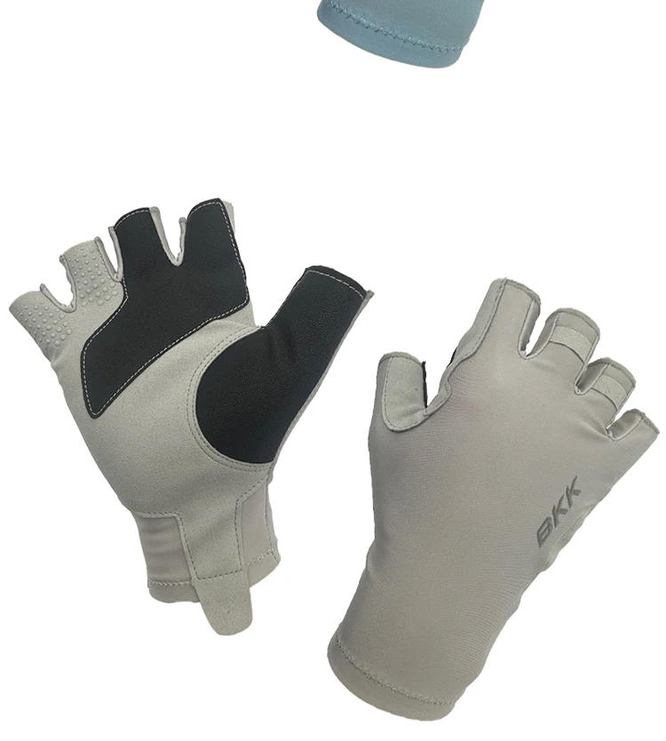 Description Picture 6 of itemNew BKIKI Fishing Half-finger Gloves Thin Outdoor Sports Non-slip Fitness Cycling Fingerless