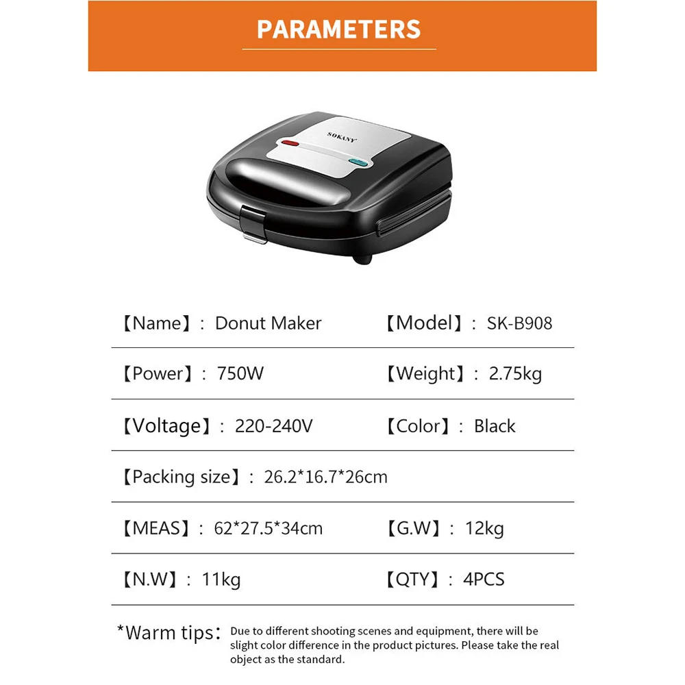 Description Picture 5 of item6-in-1 Electric Roaster, Anti-scald Handle, Physical Anti-stick Design, Contact Grill with Removable Non-stick Plate