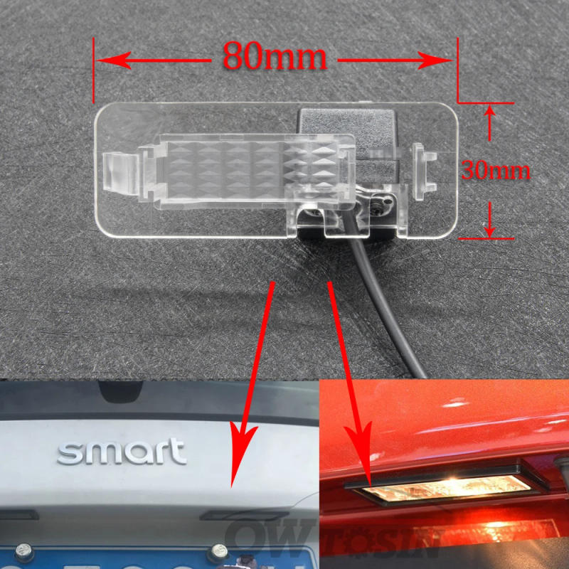 Description Picture 2 of itemAHD 720P 1280*720 Rear View Camera For Smart Fortwo 451 Four/Smart ED Car Parking LCD Mirror Monitor Backup Reverse Wireless Kit