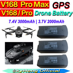 Original V168 GPS Battery 7.4V 3000mAh V168 Drone 3.7V 2000mAh For V168 PROMAX RC Quadcopter Spare Battery Parts Accessories