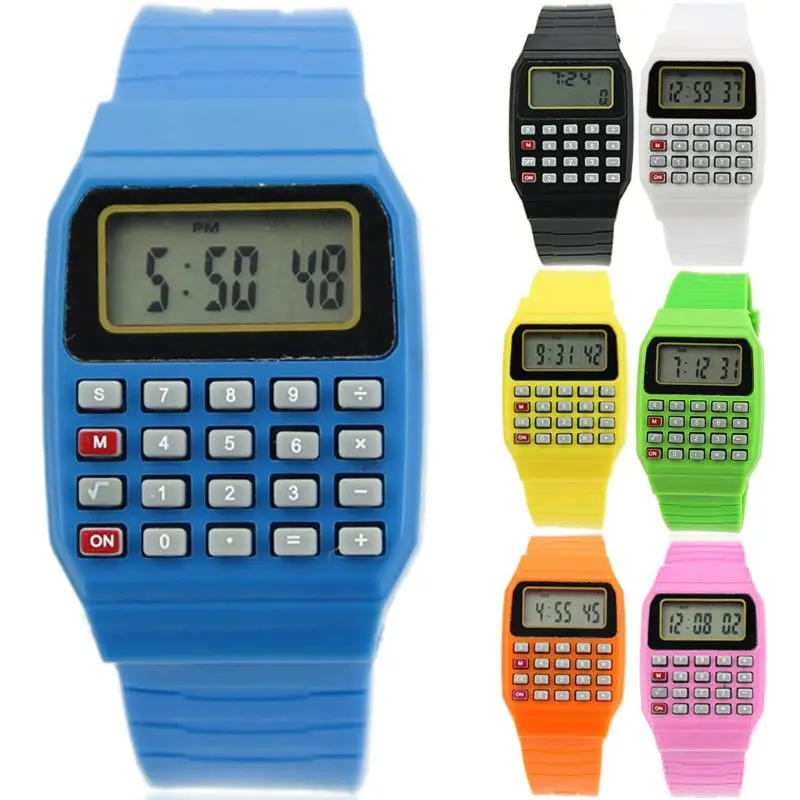 Description Picture 4 of itemChildren Electronic Calculator Silicone Date Multi-Purpose Keypad Wrist Watch