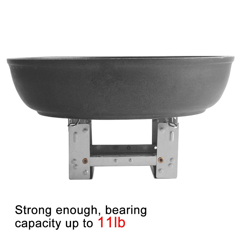 Description Picture 5 of itemCamping Stove, Stainless Steel Folding Alcohol Stove Alcohol Burner Pocket Stove for Outdoor Camping Cooking Picnic