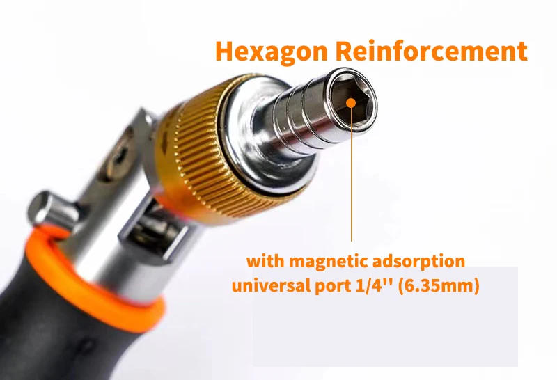 Description Picture 4 of item10 in 1 Ratcheting Screwdriver Multi-function Ratchet Screwdriver Set Angle Variable 0-180 Degrees 1/4 Inch Hex Interface