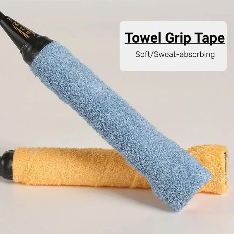 Description Picture 4 of item1pcs Badminton Racket Long Hair Microfiber Towel Tape Sweat Absorbing Anti-slip Thick Towel Grip Badminton Accessories