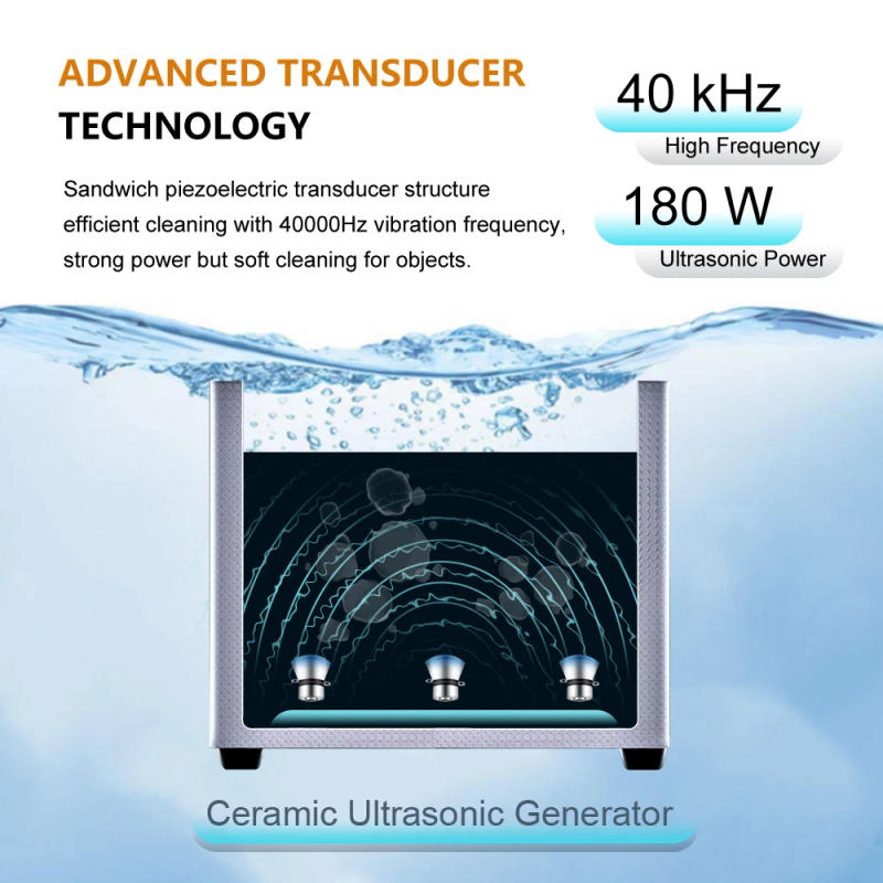 Description Picture 4 of itemLEADSONIC Ultrasonic Cleaner Bath 4.5L 300*150*100mm Washing Machine Ultrasound Home Appliance With 30 minute Timer and Heater