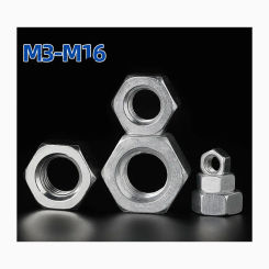 M3 M4 M5 M6 M8 M10 M12 M14 M16 Aluminium Alloy 6061 Hex Nuts Outer Hexagonal Nut Fastener  Hardware Accessories