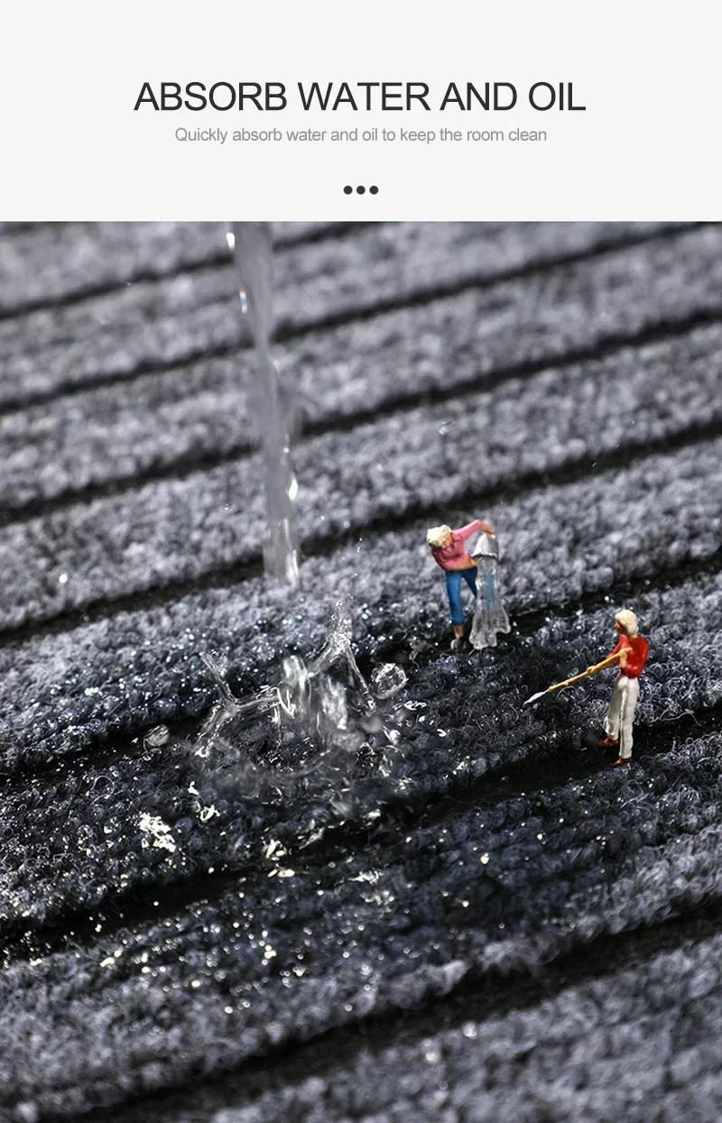 Description Picture 2 of itemHigh Quality Entrance Door Mat Flooring Kitchen Entrance Mat Water and Oil Absorbent Anti-slip Mat Indoor and Outdoor Decoration