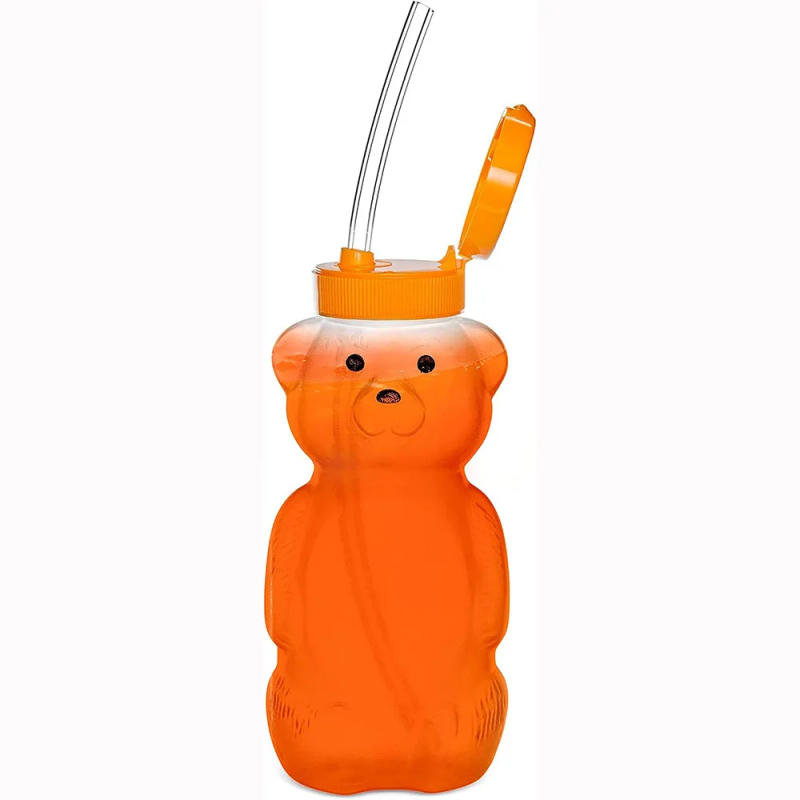 Description Picture 2 of itemHoney Bear Straw Cup For Baby,Squeezable Therapy and Special Needs Assistive Drink Container, Spill Proof and Leak Resistant Lid