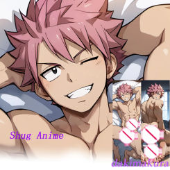 Dakimakura Anime Natsu Dragneel Fairy futa Double-sided Print Life-size Body Pillow Cover Bedding Gifts