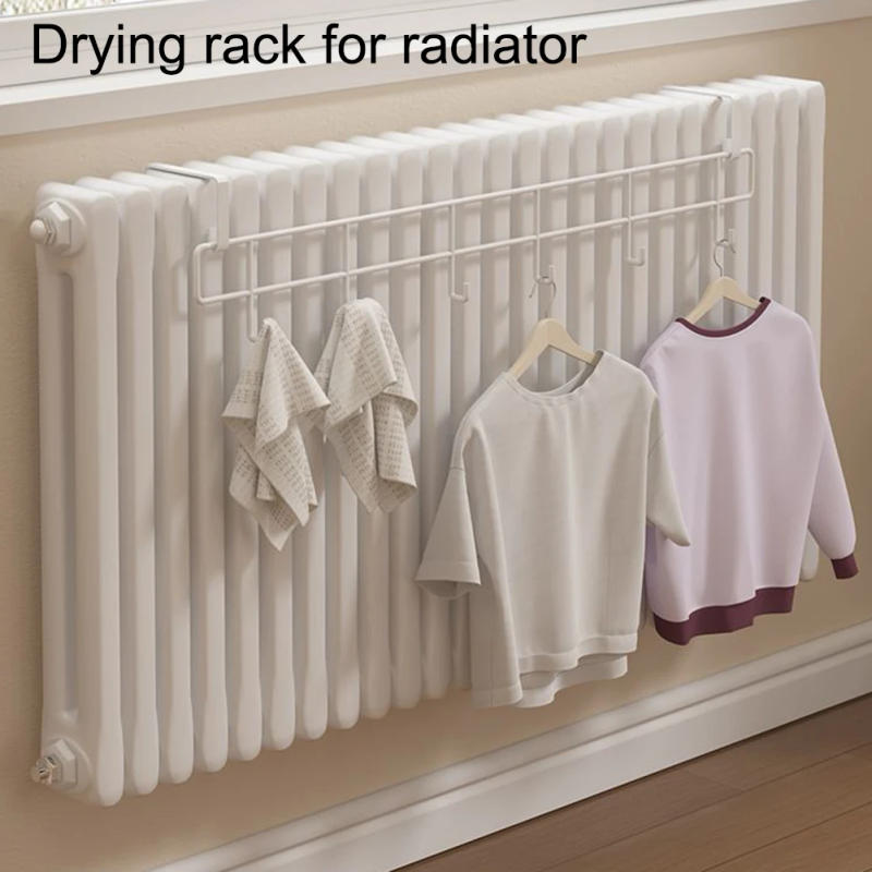 Description Picture 2 of itemRadiator Towel Rack Home Radiator Clothes Drying Rack Hook Heated Towel Rack Hook Rack Clothes Hanger Clothes Drying Rack