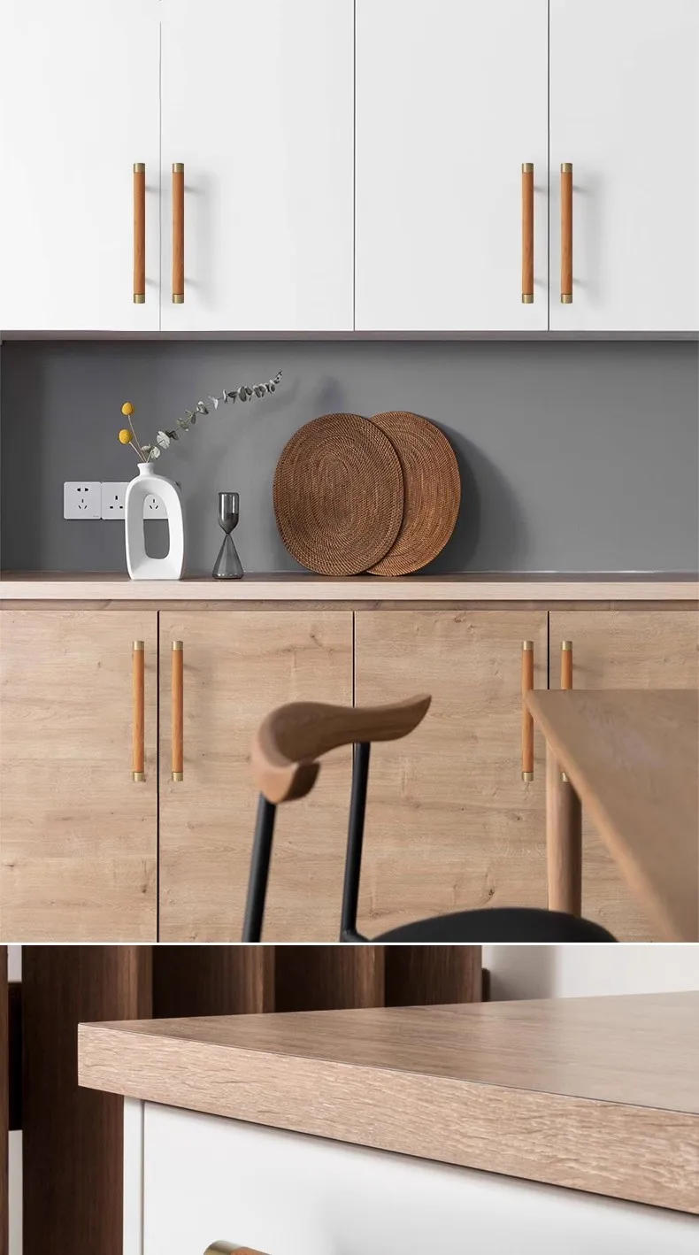 Description Picture 4 of item1Pc Home Decor Cabinet Door Drawer Knobs Light Luxury Solid Wood Copper Handle Chinese Wardrobe Door Handles Furniture Hardware