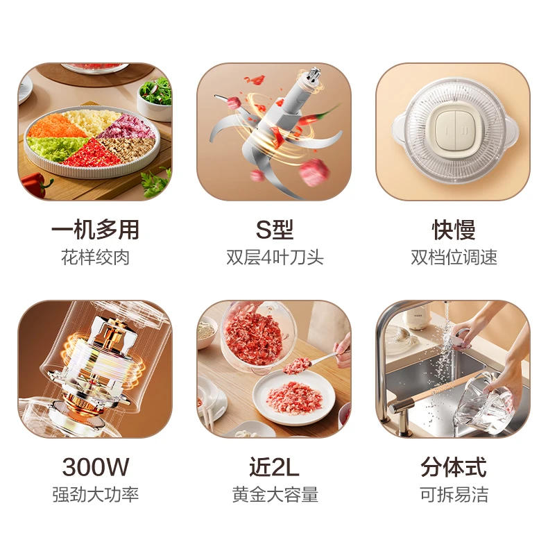 Description Picture 3 of item220V ultifunctional Home Meat Grinder - Automatic Electric Mixer and Food Processor for Grinding and Stuffing Meat