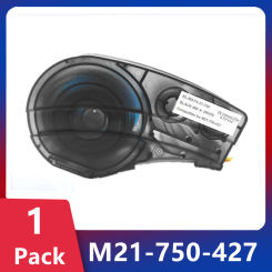 1PK M21-750-427 0.75" Label Compatible BRADY BMP21 PLUS Handheld Label Printer Self-Laminating Vinyl for Brady M21 750 427