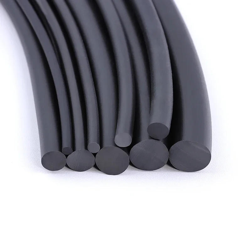 Description Picture 3 of item2/5/10m Black NBR Solid Sealing Strip Dia 1 2 2.5 3 4 5 6 7 8 9 10mm Oil Resistance Round Nitrile Rubber Strip Hard 65 Door Seal