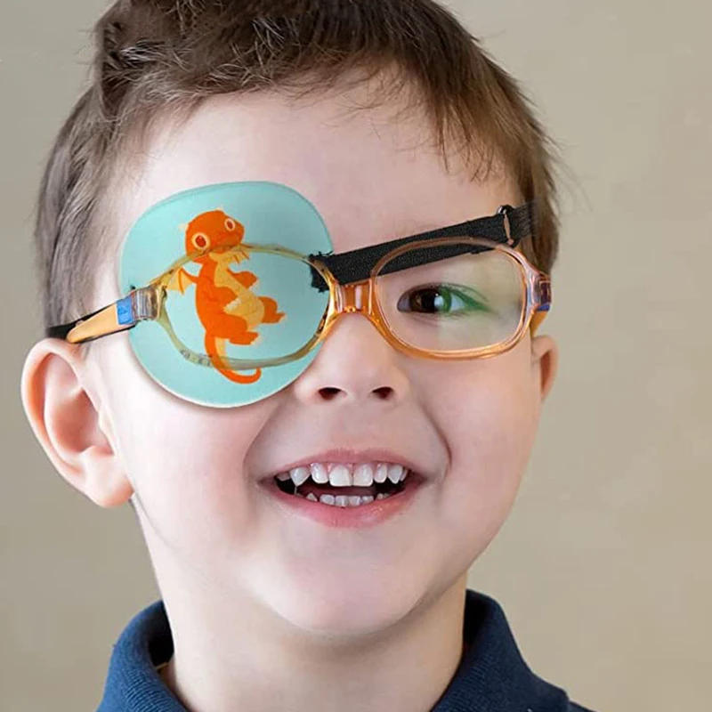 Description Picture 4 of itemCute Occlusion Medical Lazy Eye Patch Amblyopia Obscure Astigmatism Training Eyeshade Filled Child Amblyopia Eye Patches