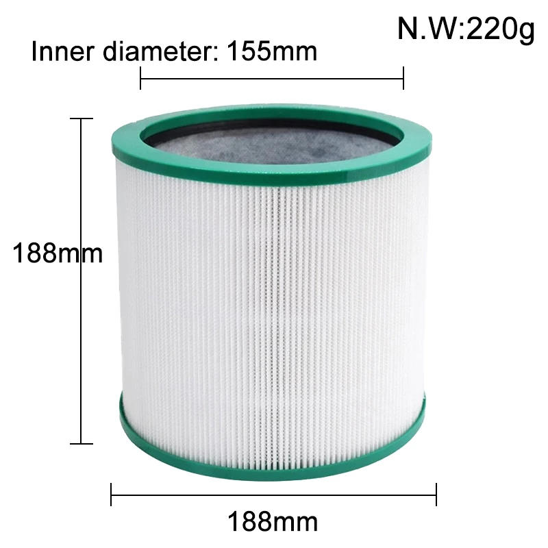 Description Picture 2 of itemCompatible replacement HEPA filter cartridge accessories for Dyson TP01 TP02 AM11 BP01 air purifier Purifying and filtering air